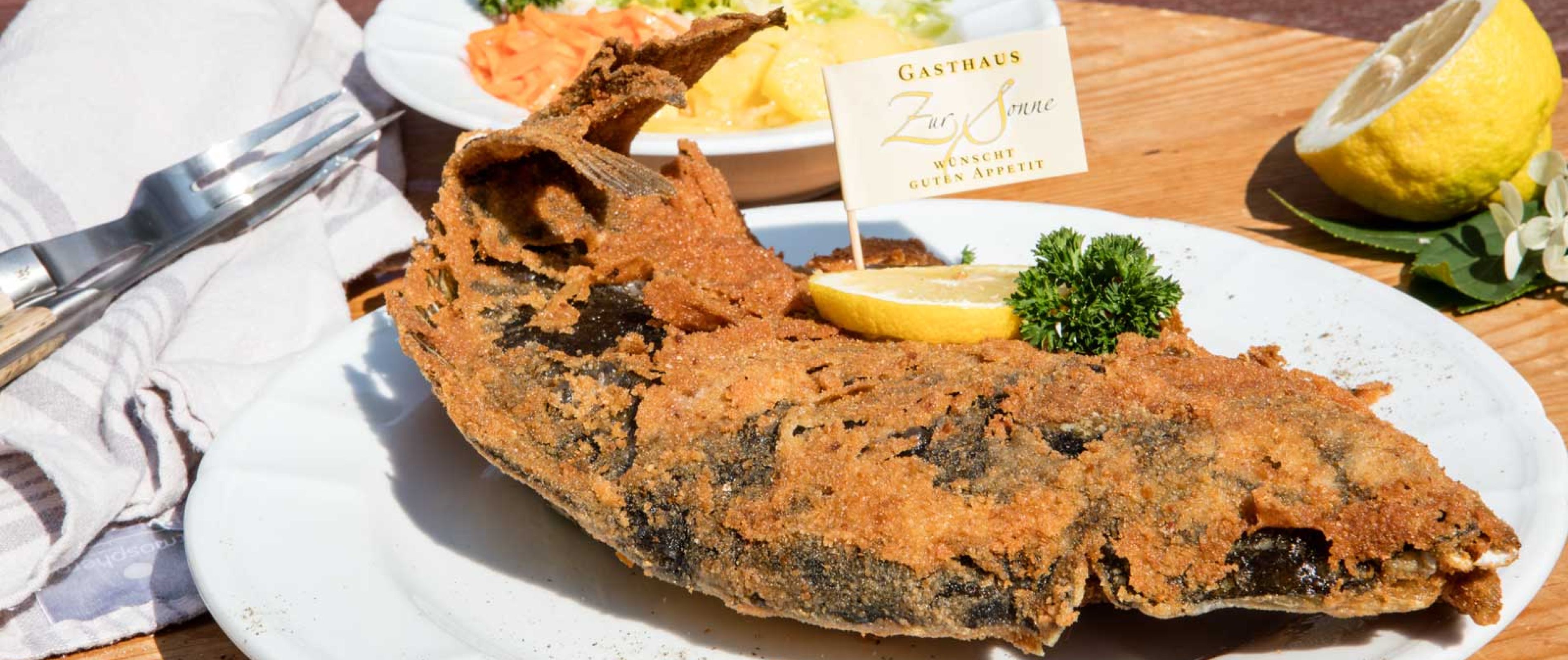 Gasthaus Zur Sonne, Lonnerstadt, frischer Karpfen